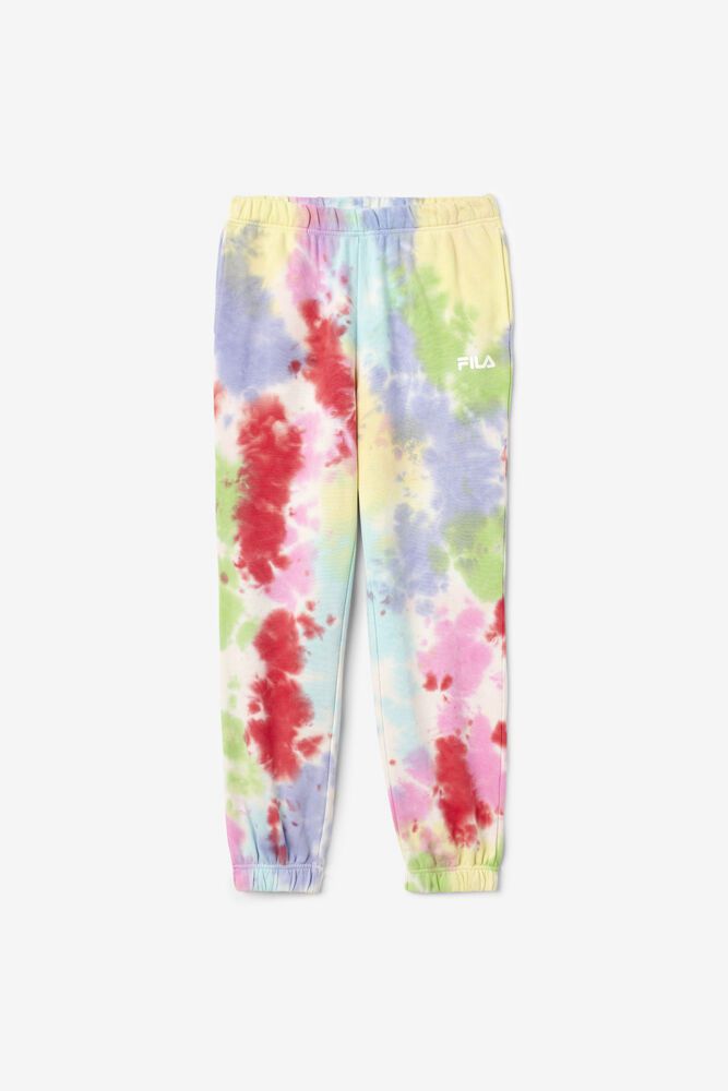 Fila Raleigh Tie Dye Jogger Multicolor Pants Womens - NZ 04196-PZJC